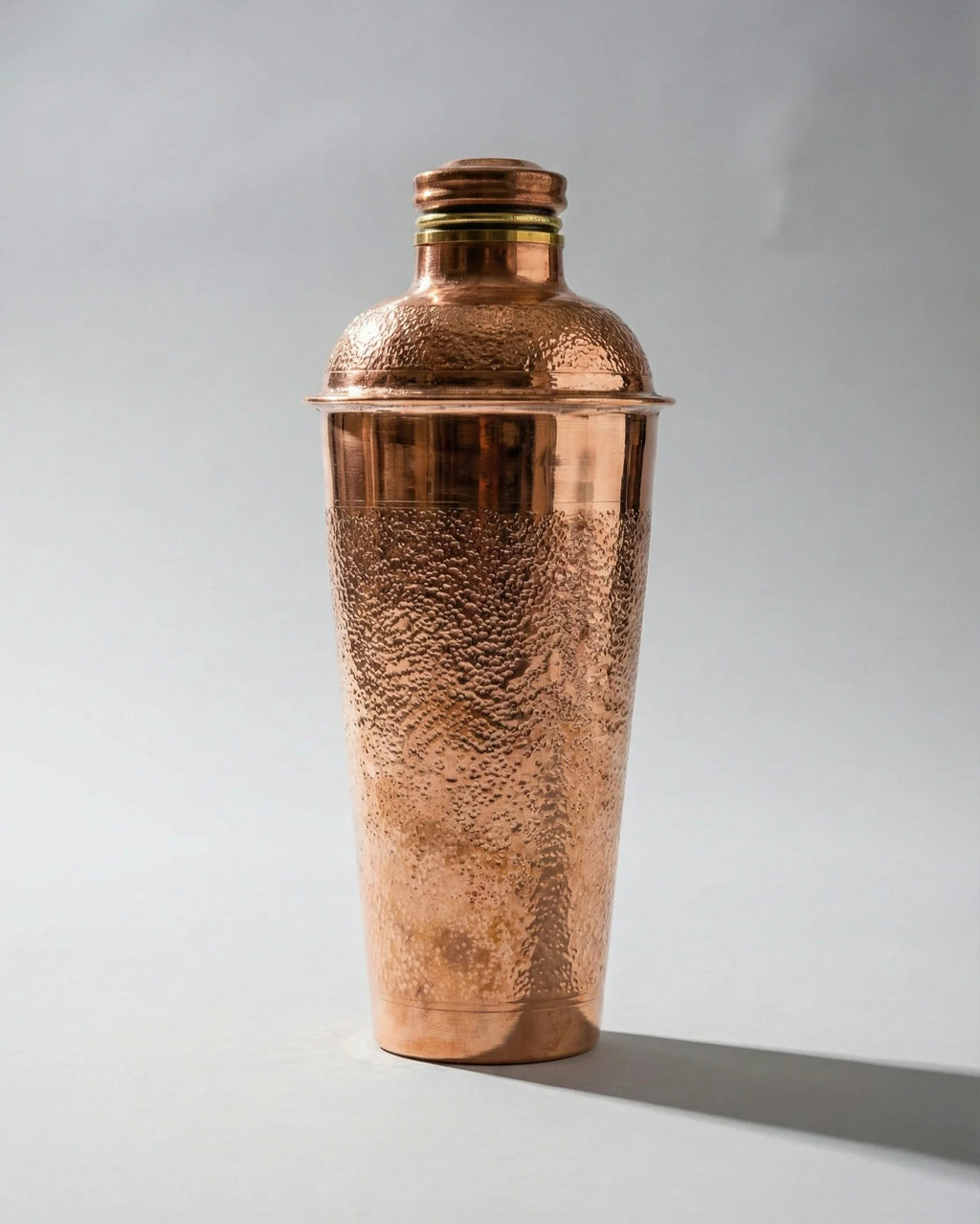 Antep İşi Parlak Bakır Konik Matara (900 ml)