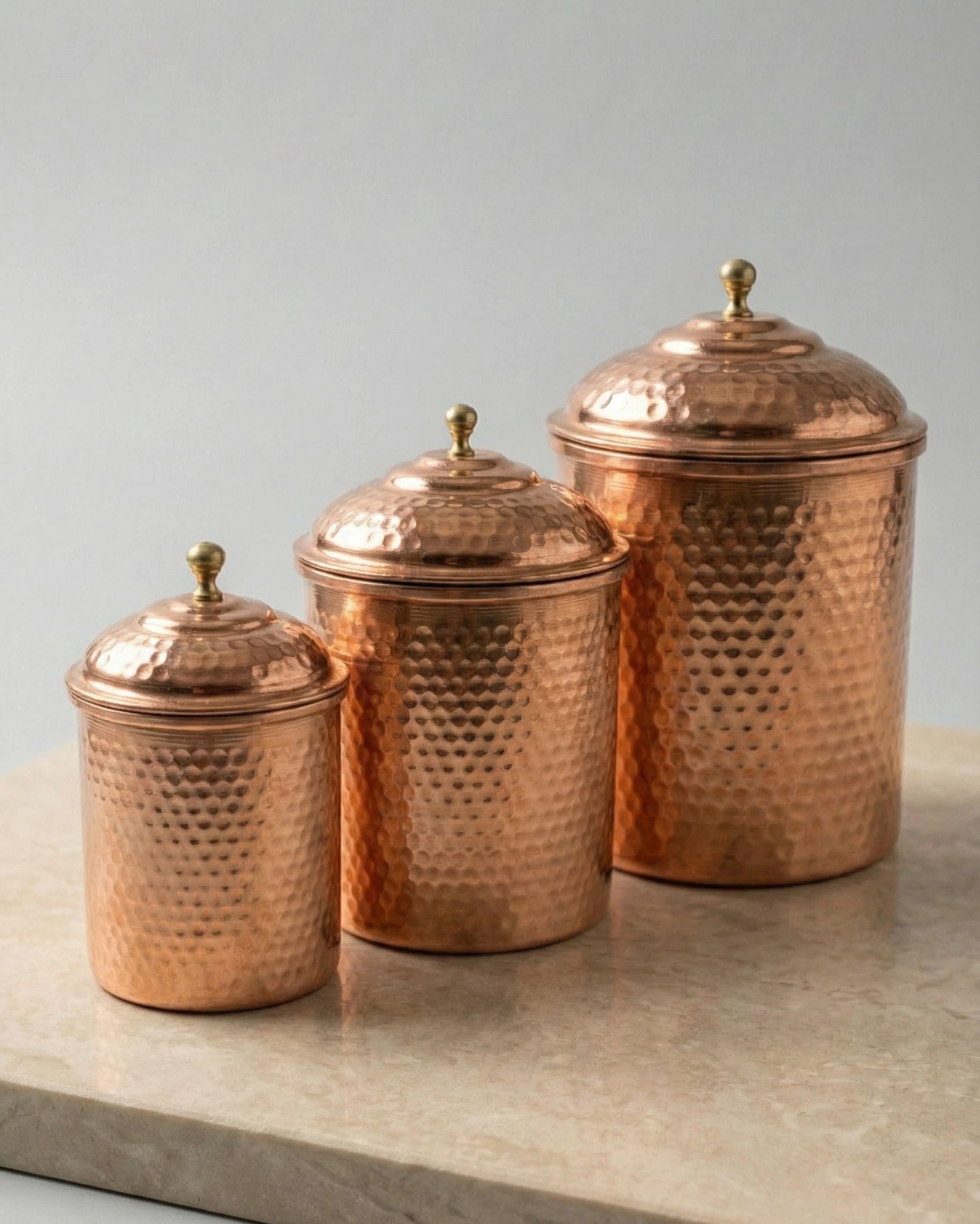 Dövme Desenli Bakır Rengi Bakır Baharatlık - 16 cm