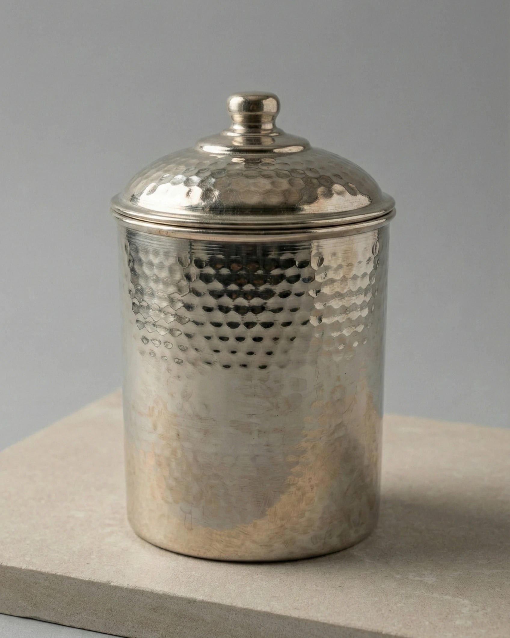 Dövme Desenli Beyaz Bakır Baharatlık - 16 cm