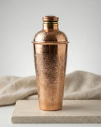 Antep İşi Parlak Bakır Konik Matara (900 ml)